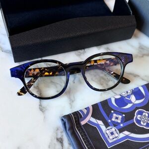 NIB! Thierry Lasry Dynamytty Cobalt Blue and Tortoise Couture Frames